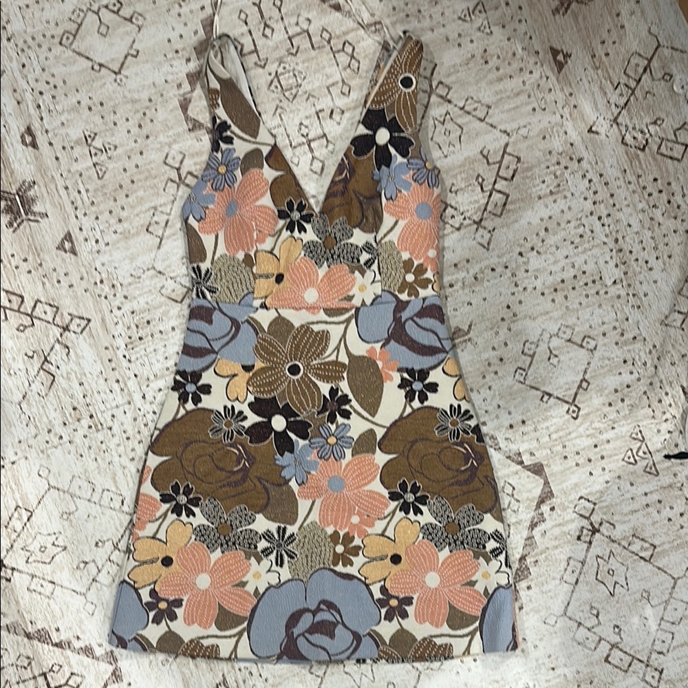 Zara Floral Mini Dress - Multicolor